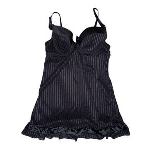 Nightgown / Lingerie Dress, Sheer, Black, Medium, Used.
